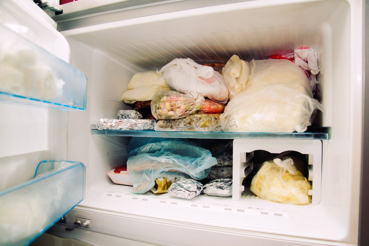 crammed freezer