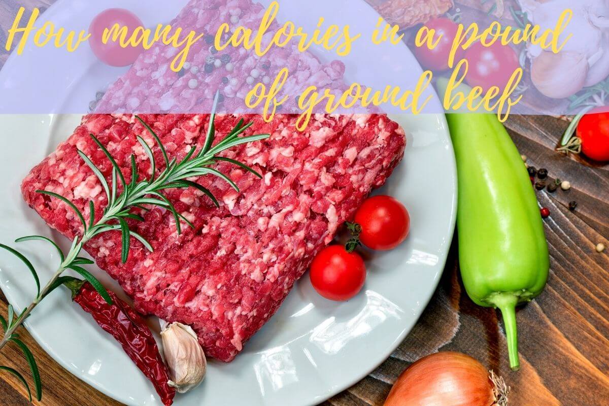 how many calories in a pound of ground beef